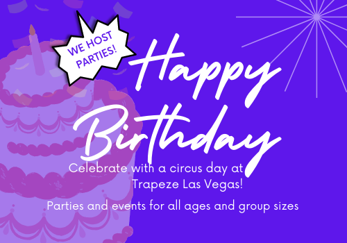 Did you know? Trapeze Las Vegas hosts birthday parties for all